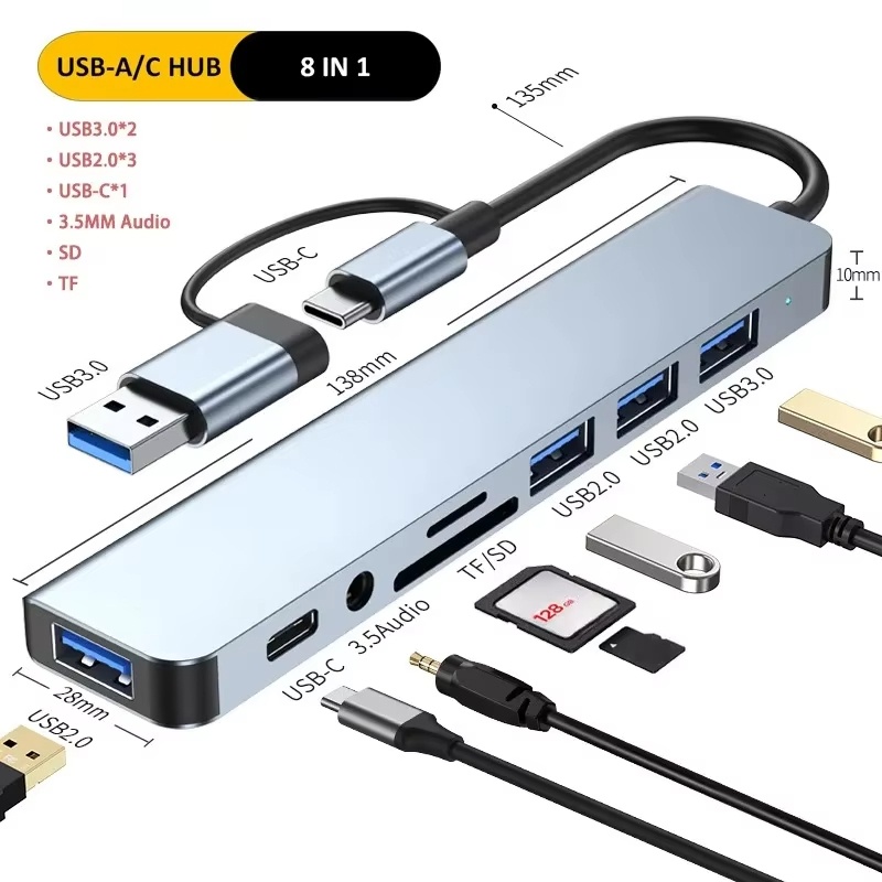 Home Assistant Sd - Hub USB Type-C 8 in 1,