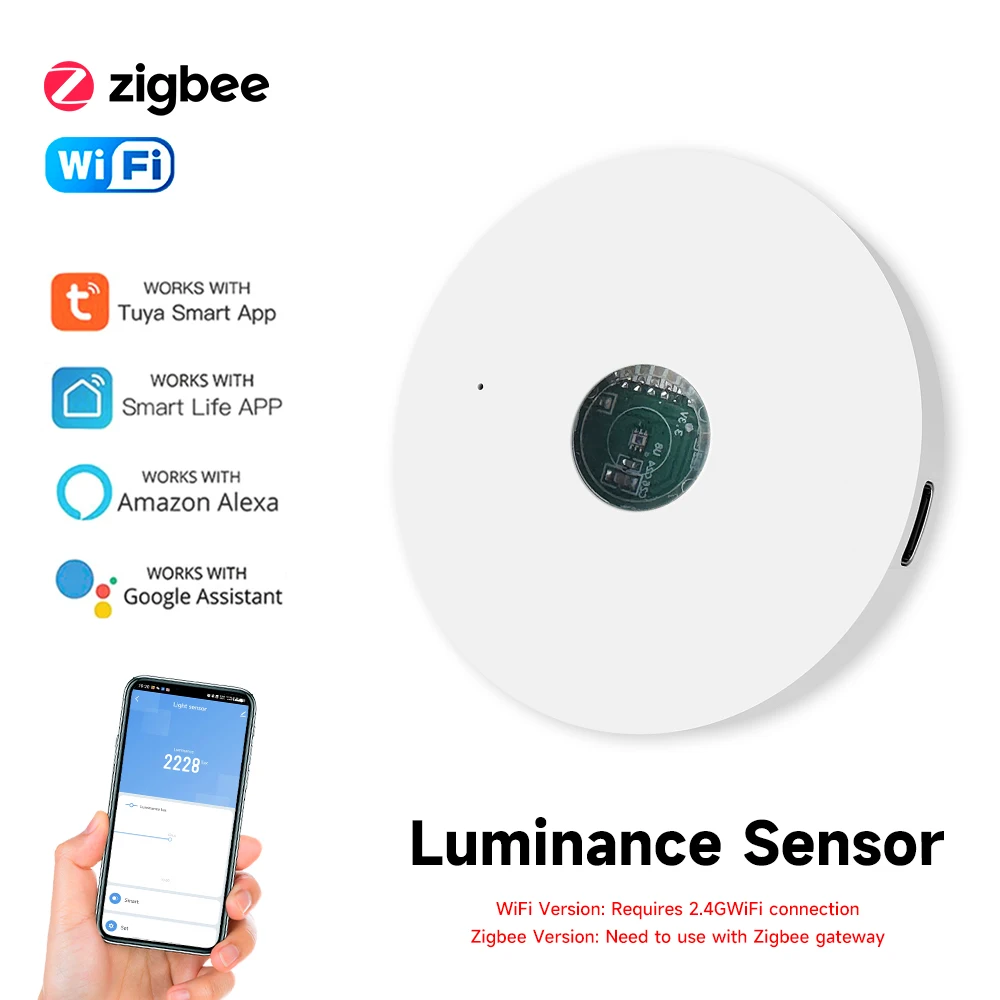 Home Automation Ideas - Tuya WiFi/ZigBee Sensore di luce Sensore