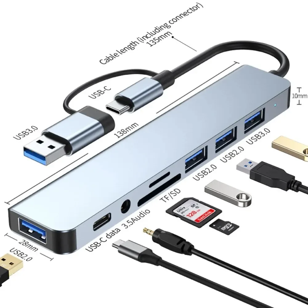 Home Assistant Sd - Hub USB-C 8 in 2 con