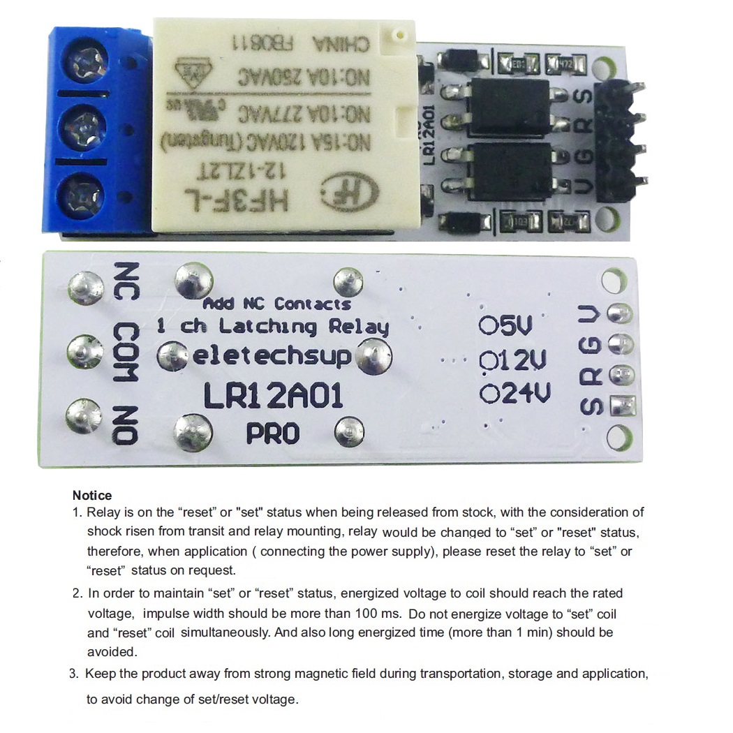 Shelly Relay Module - Modulo relè a scatto magnetico compatibile
