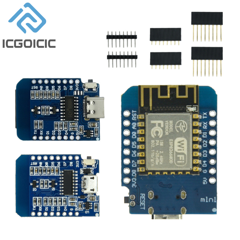 Esp8266 Nodemcu Board - D1 Mini-Mini NodeMcu 4M byte Lua