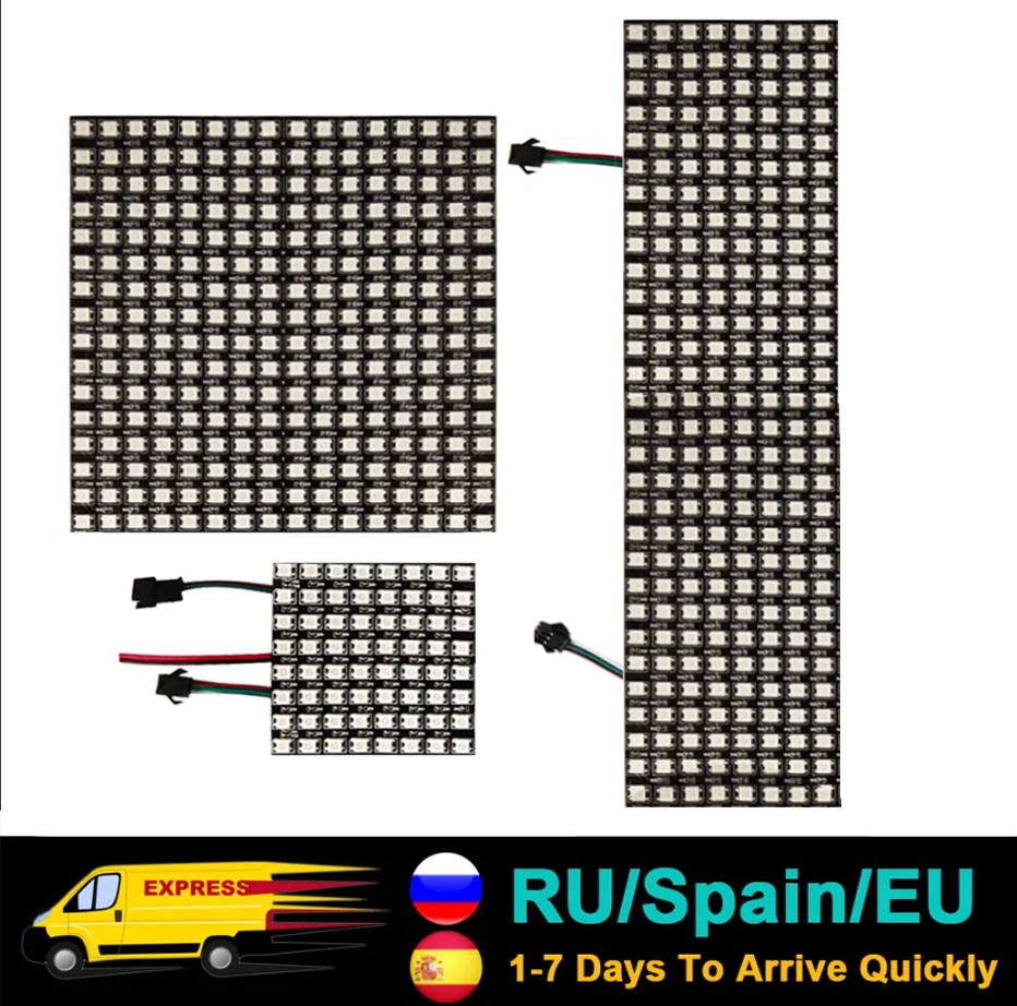 Rgb Led Matrix 8X8 - DC5V WS2812B 5050 RGB SMD Flessibile