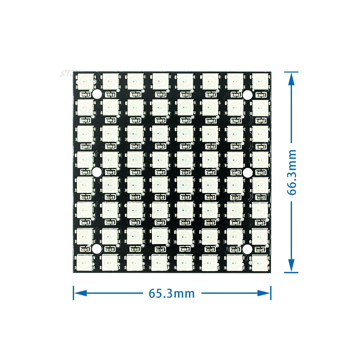 WS2812 smd LED 5050 RGB 8x8 64 - Rgb Led Matrix 8X8 recensione e prezzo