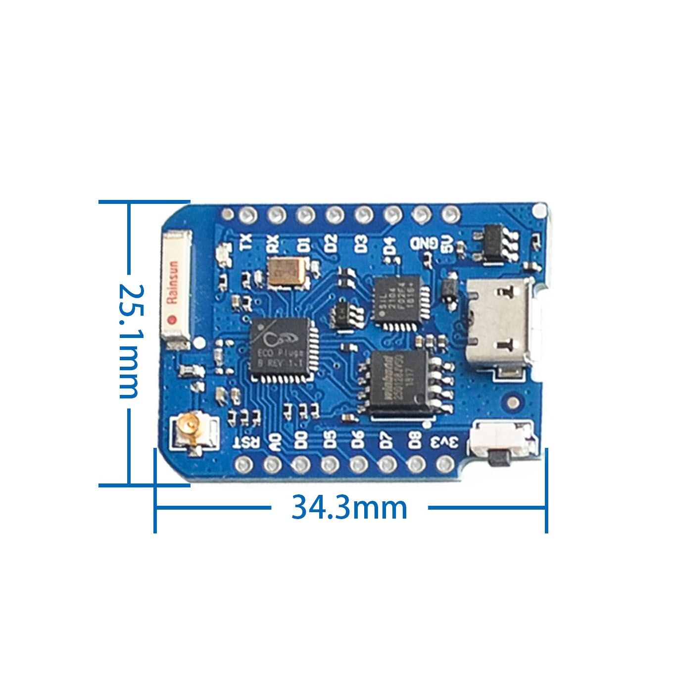 WEMOS D1 Mini Pro 4M 16M byte  - Esp8266 Nodemcu Board recensione e prezzo