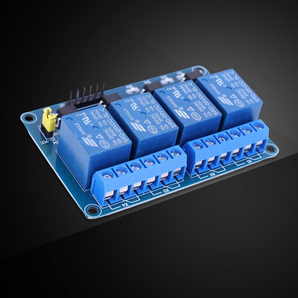 Scheda relè a 4 canali 5V 12V  - Home Automation Arduino recensione e prezzo