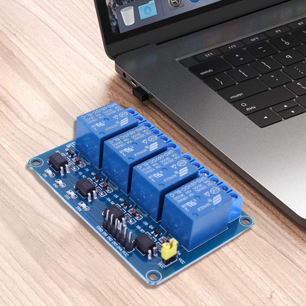 Scheda relè a 4 canali 5V 12V  - Home Automation Arduino recensione e prezzo