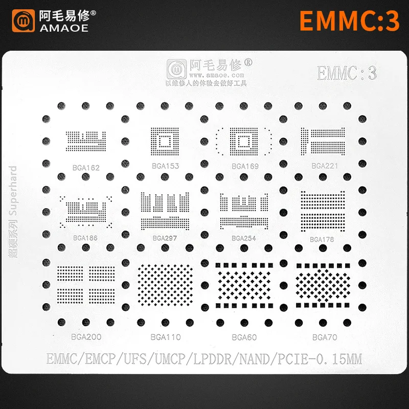 0.15mm Amaoe Reballing Stencil - Tasmota Flash Tool recensione e prezzo