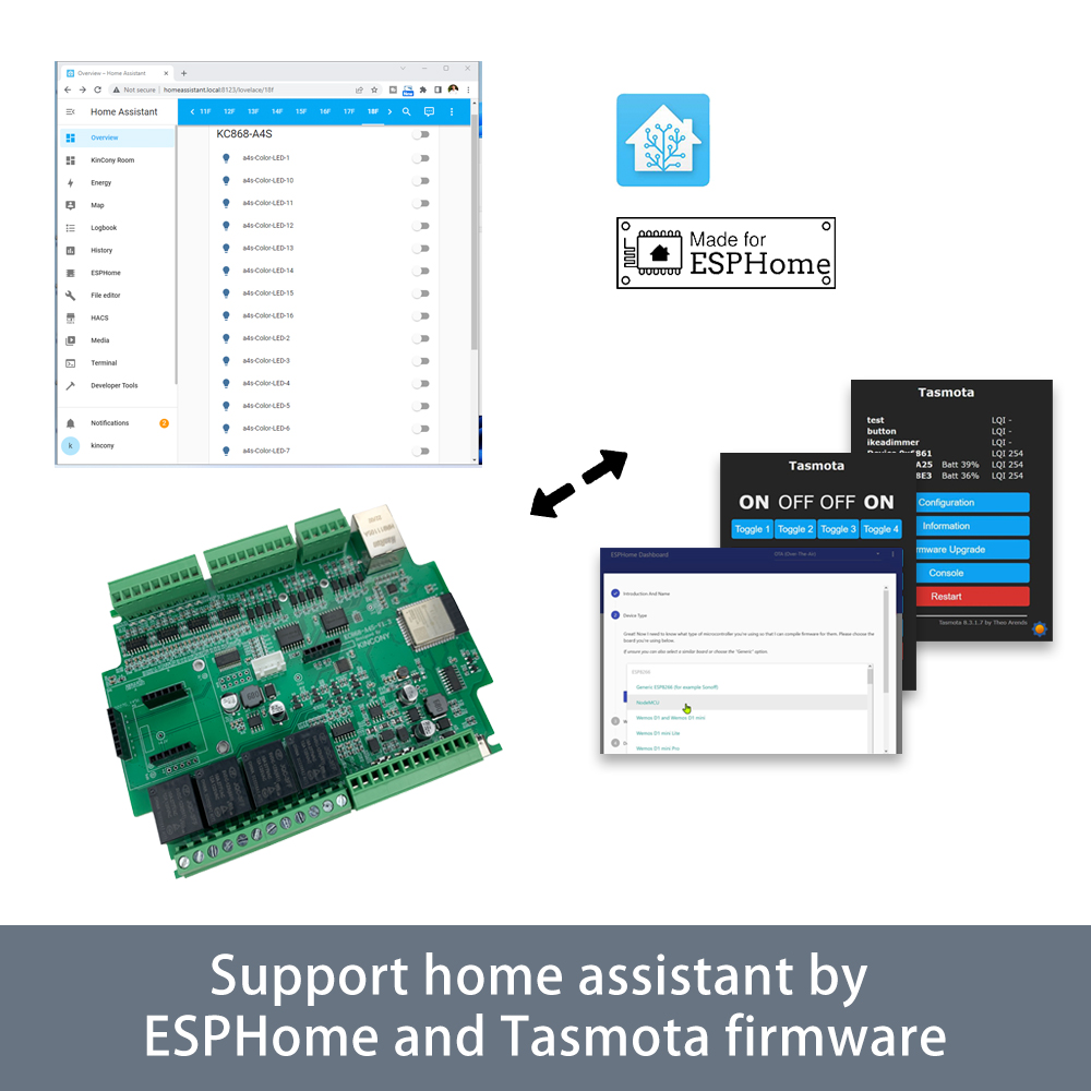 KC868-A4S ESP32 ESPhome Tasmot - Home Automation With Arduino recensione e prezzo