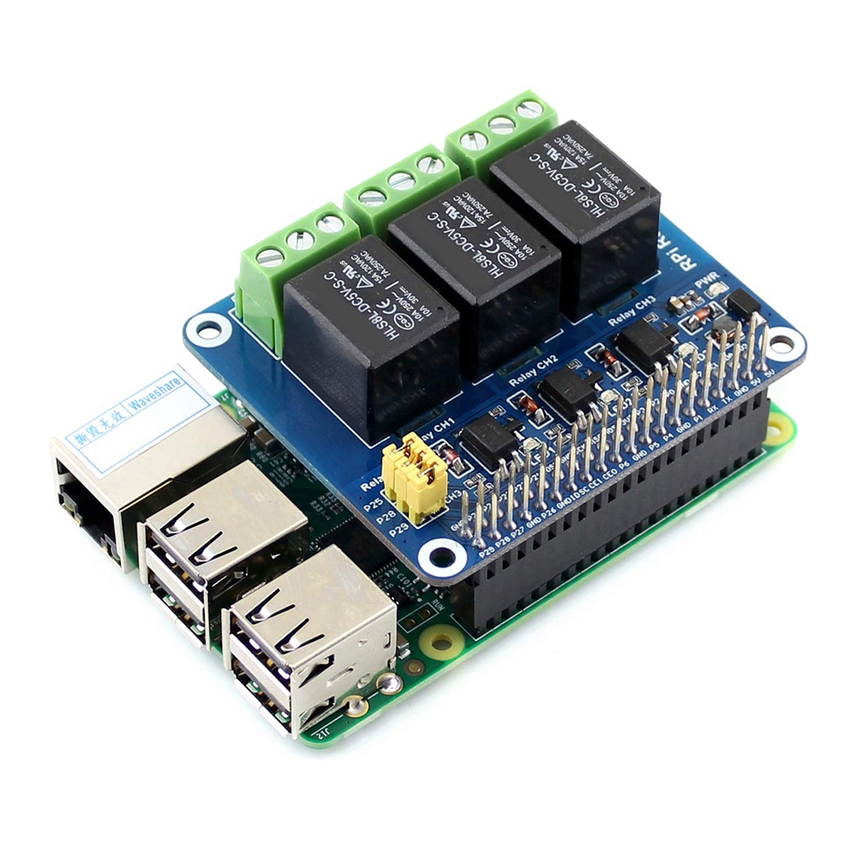Waveshare Modulo Relè a 3 Cana - Pi Zero W Board recensione e prezzo