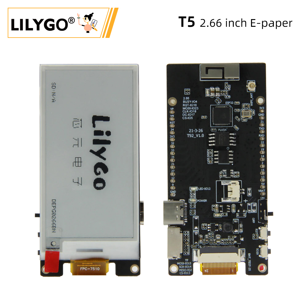 LILYGO® TTGO T5 2.66-Inch E-Pa - Home Automation Arduino recensione e prezzo