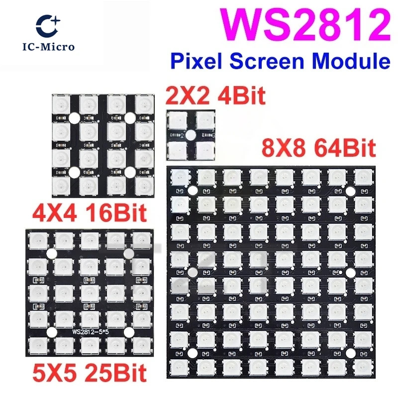 NUOVO WS2812 LED 5050 RGB 8x8  - Rgb Led Matrix 8X8 recensione e prezzo